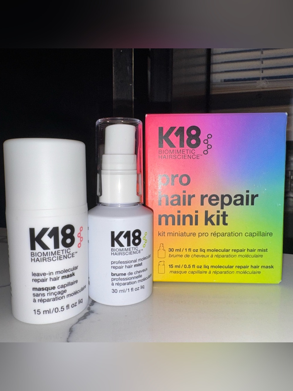 K18 PRO Hair Repair Mini Kit 30mL + 15mL | NEW